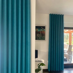 Moderner Vorhang für das Wohnzimmer, matt, einfarbig, türkis, teal, Verdunklungsvorhänge