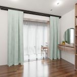 Wunderschöner Vorhang für das Zimmer, matt, einfarbig, pastell pistazie, Maßanfertigung