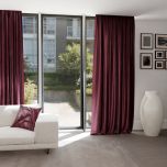 Glamour Style Vorhang einfarbig dunkel Pflaume