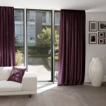 Glamour Style Vorhang einfarbig Pflaume 