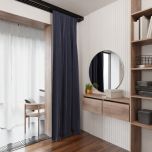Schöner Verdunkelungsvorhang, für Wohnzimmer, verdunkeln, matt, lila Pflaume