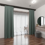 Vorhang Modern Matt Einfarbig Pastell Pistazie 